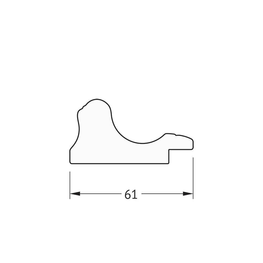 Фото 5 Зеркало в багетной раме Evoform золотой акведук 61 мм 54x144 см BY 1073