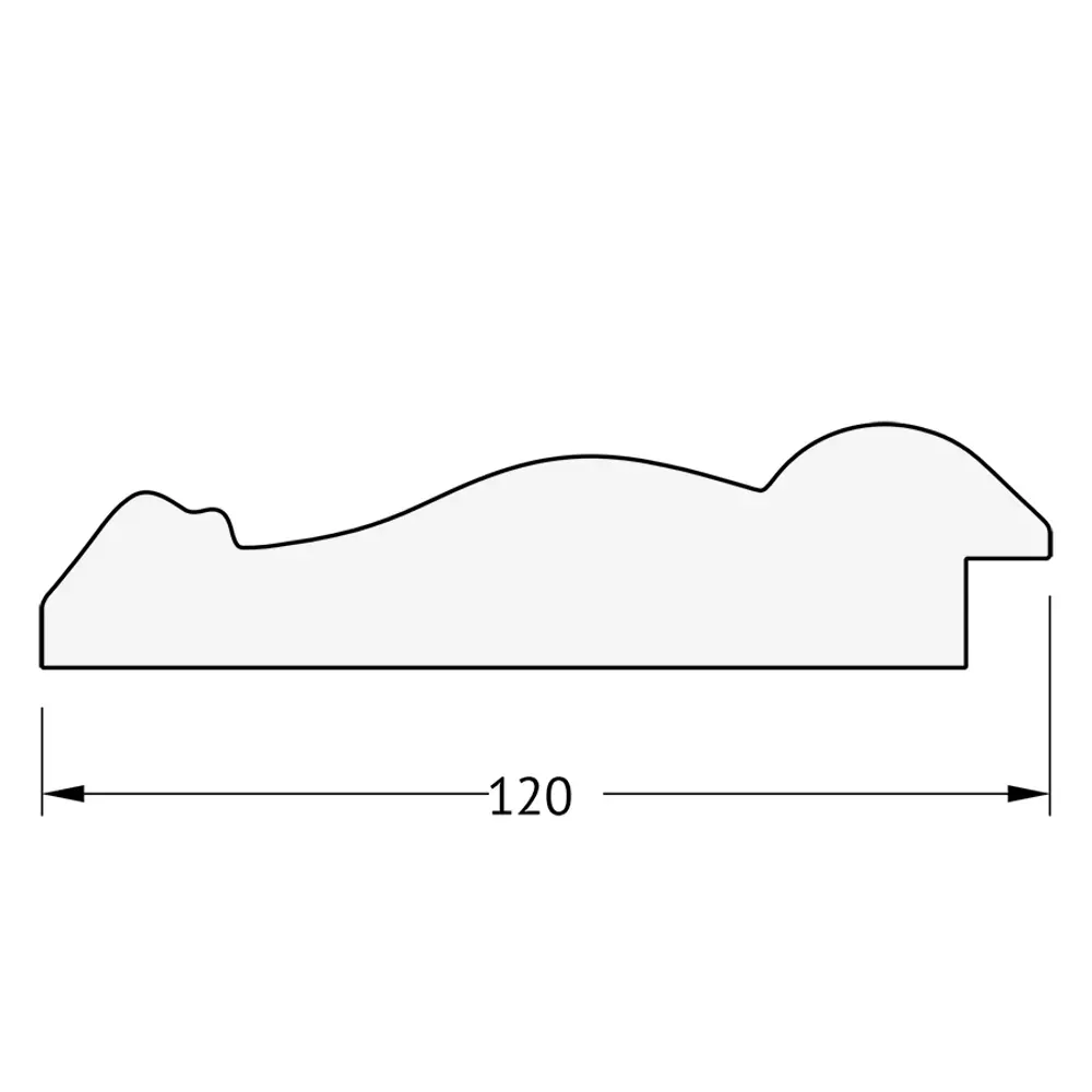 Фото 5 Зеркало с фацетом в багетной раме Evoform состаренное серебро с орнаментом 120 мм 62x122 см BY 3506