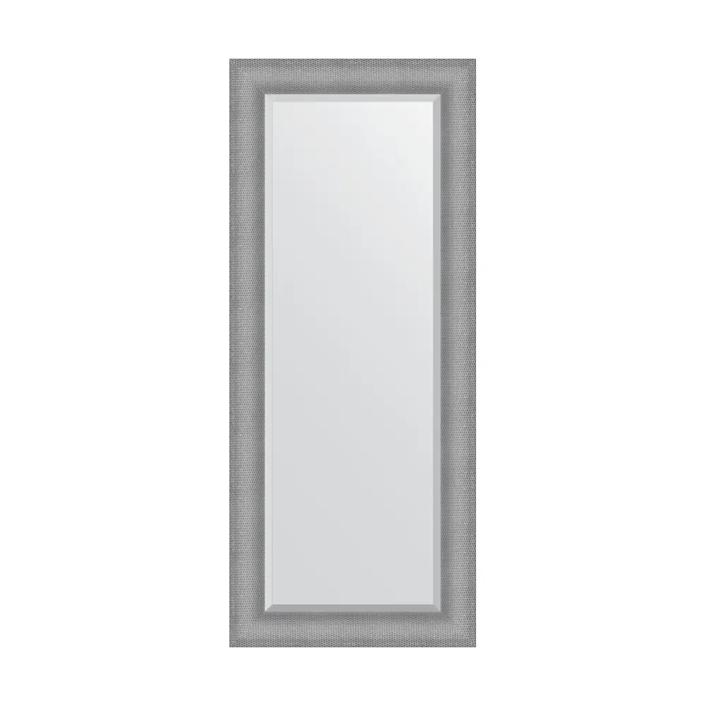 Фото Зеркало с фацетом в багетной раме Evoform серебряная кольчуга 88 мм 62x147 см BY 3940