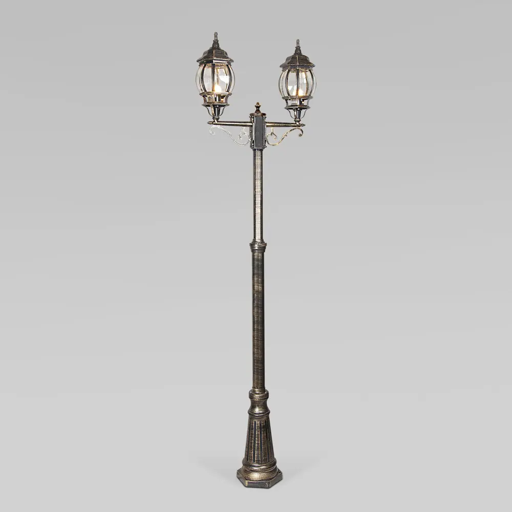 Фото Столб уличный Elektrostandard NLG99HL004 Farola 2 лампы 60 Вт цвет черный