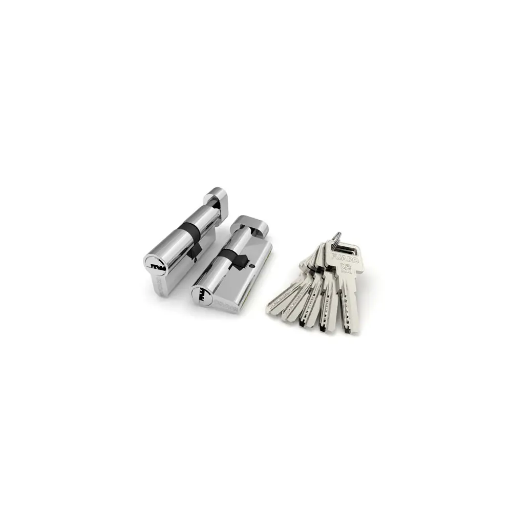 Фото Цилиндровый механизм (R602/100) R6002Knob100(45+10+45) CP хром 5Key с вертушкой Фото Цилиндровый механизм (R602/100) R6002Knob100(45+10+45) CP хром 5Key с вертушкой