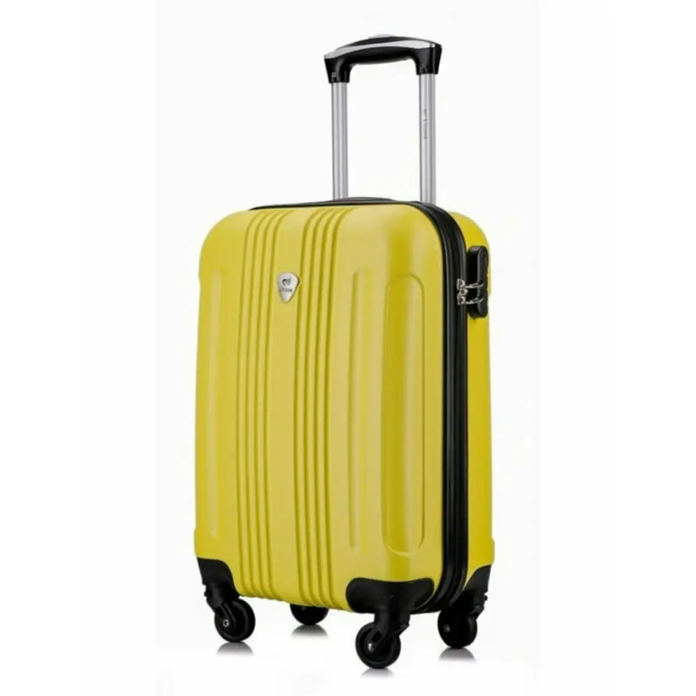 Фото Чемодан S Lacase Bangkok 31x52x18 см abs-пластик цвет лимонный Фото Чемодан S Lacase Bangkok 31x52x18 см abs-пластик цвет лимонный