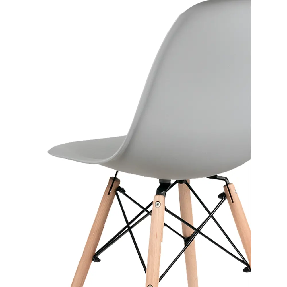 Фото 5 Комплект кухонных стульев 2 шт Fourant Bruce 83x43x46 см ABS-пластик цвет серый Фото 5 Комплект кухонных стульев 2 шт Fourant Bruce 83x43x46 см ABS-пластик цвет серый