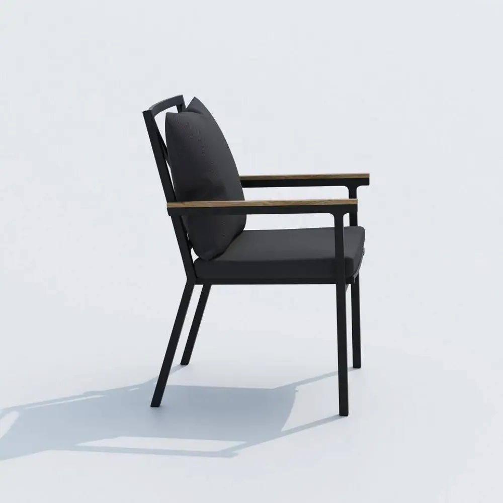 Фото 7 Садовая мебель для отдыха Ideal patio Outdoor style Cana Festa 180 Plus dark алюМиний темно-серый:стол, 6 стульев