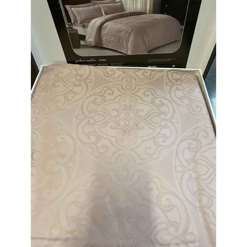 Фото 3 Комплект постельного белья Tac tntc239/239, евро, жаккард, цвет бежевый Фото 3 Комплект постельного белья Tac tntc239/239, евро, жаккард, цвет бежевый