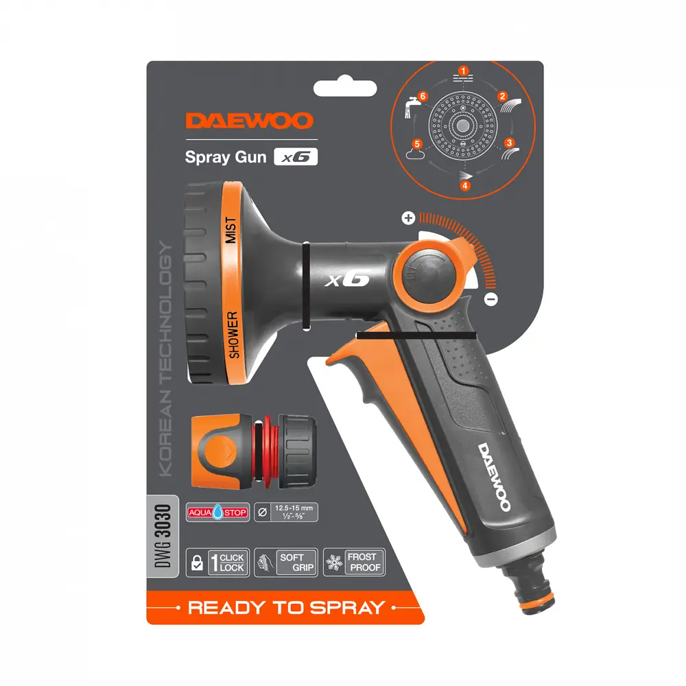 Фото 2 Пистолет-распылитель Daewoo DWG 3030 Spray Gun x6 Фото 2 Пистолет-распылитель Daewoo DWG 3030 Spray Gun x6