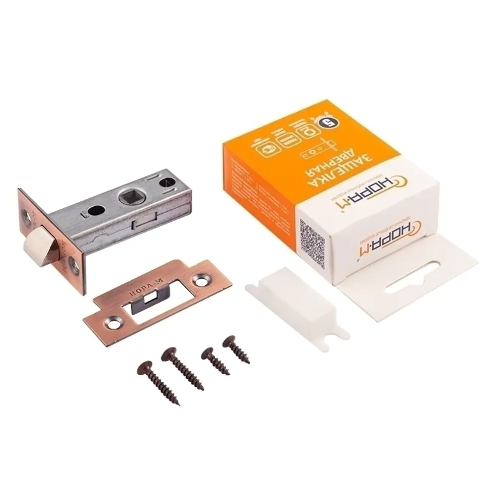 Фото 3 Защелка дверная межкомнатная Нора-М С-45 сталь цвет ст.медь Фото 3 Защелка дверная межкомнатная Нора-М С-45 сталь цвет ст.медь