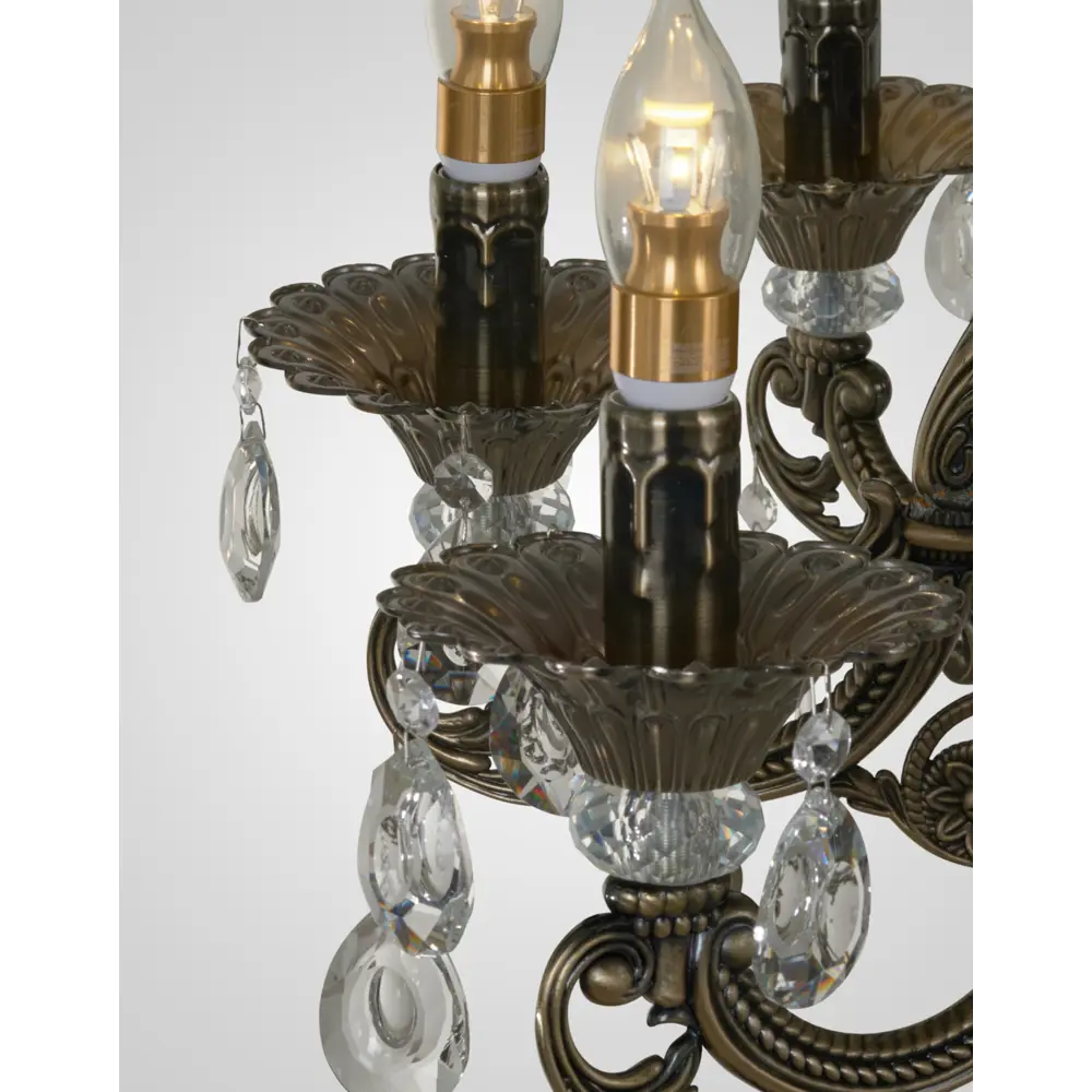 Фото 2 Люстра подвесная Мелодия света 6628А Bourgeois 6 ламп 24 м² цвет бронза Фото 2 Люстра подвесная Мелодия света 6628А Bourgeois 6 ламп 24 м² цвет бронза