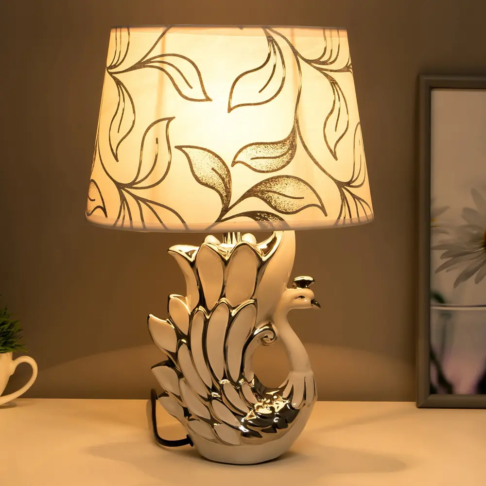 Фото 3 Настольная лампа RISALUX 2301137 цвет белый Фото 3 Настольная лампа RISALUX 2301137 цвет белый