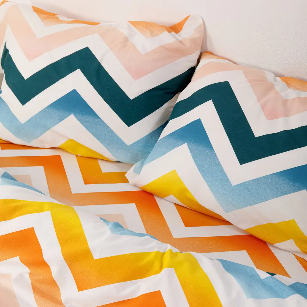 Фото 2 Комплект постельного белья Ночь Нежна Меандр 70319-1 Бязь 120гр. евро 70x70 см (2)