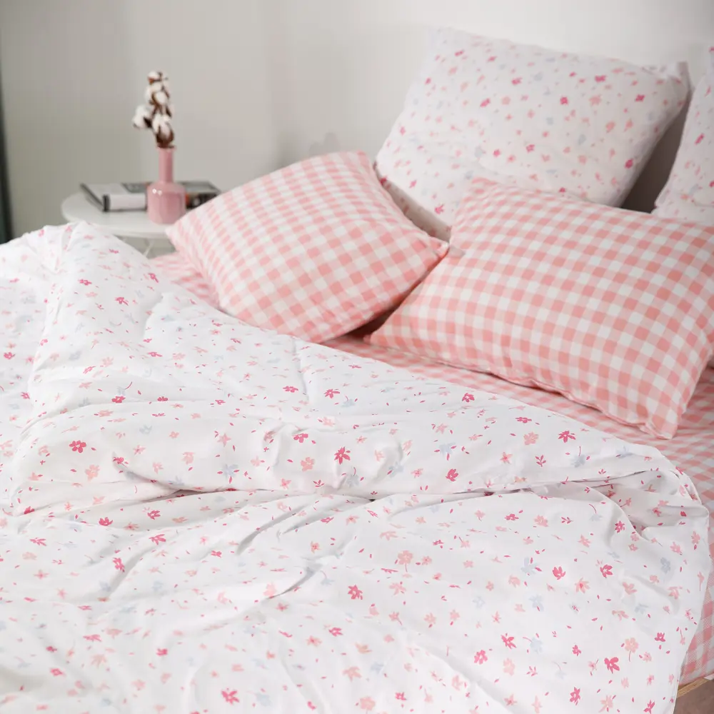 Фото 3 Комплект постельного белья Ночь Нежна Глория 70407-1+70408-1 Бязь 120гр. евро 50x70 см (2)