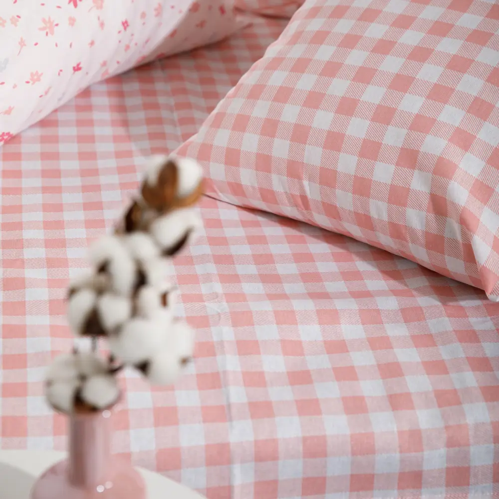 Фото 6 Комплект постельного белья Ночь Нежна Глория 70407-1+70408-1 Бязь 120гр. евро 50x70 см (2)