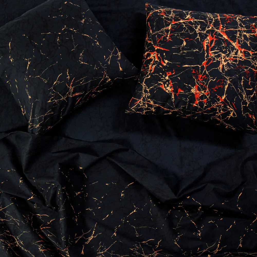 Фото 5 Комплект постельного белья Ночь Нежна Вулкан 70606-1+70607-1 Бязь 120гр. евро 50x70 см (2)