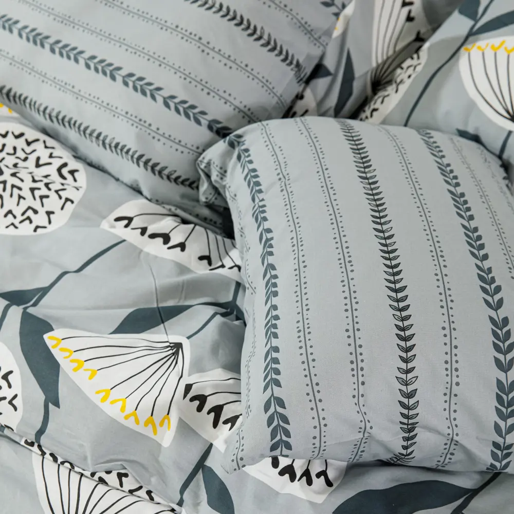 Фото 4 Комплект постельного белья Ночь Нежна Лилу 70510-1+70418-2 Поплин 2 сп. Евро 50x70 см (2)