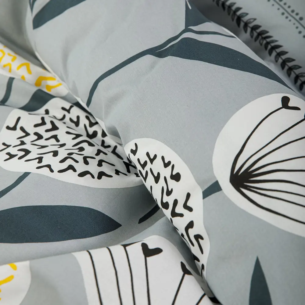 Фото 6 Комплект постельного белья Ночь Нежна Лилу 70510-1+70418-2 Поплин 2 сп. Евро 50x70 см (2)