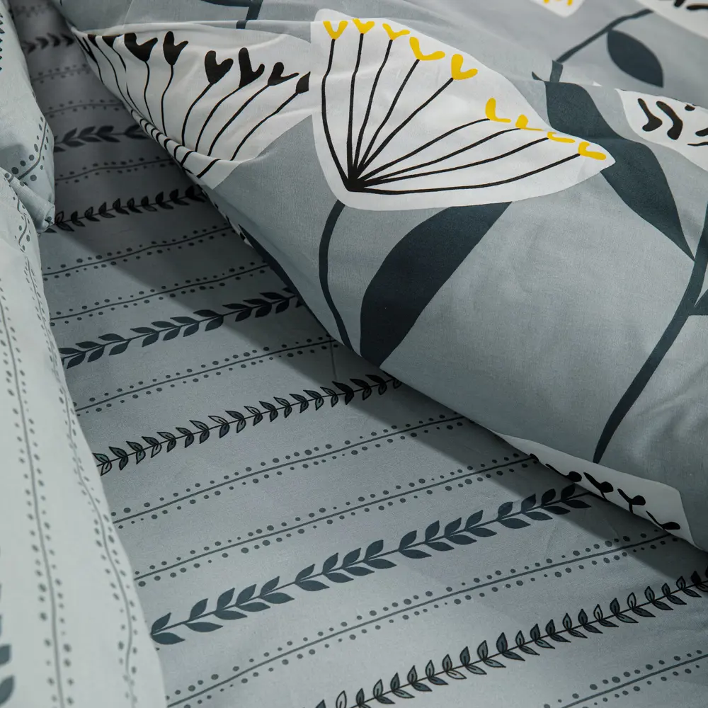 Фото 5 Комплект постельного белья Ночь Нежна Лилу 70510-1+70418-2 Поплин 2 сп. Евро 70x70 см (2)