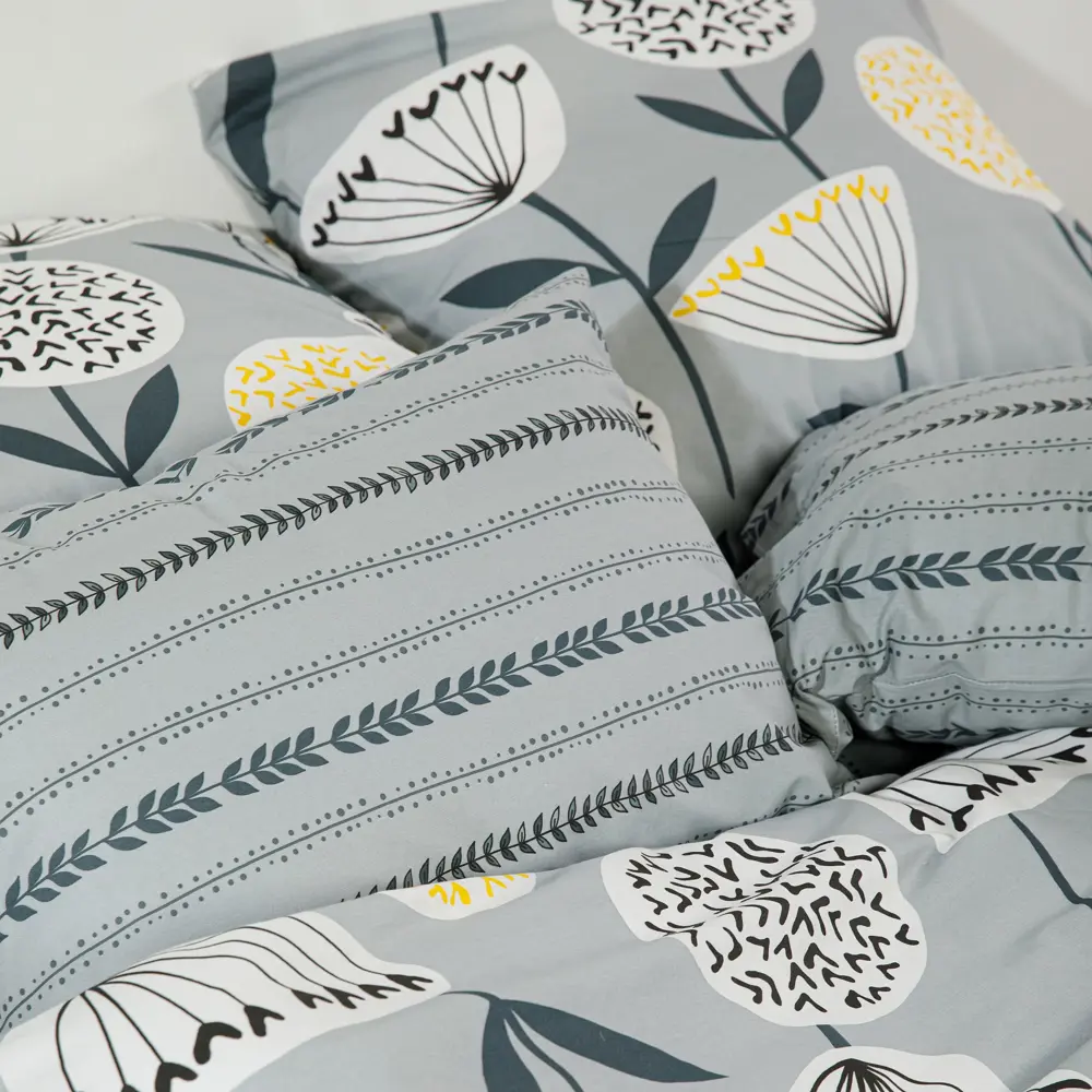 Фото 3 Комплект постельного белья Ночь Нежна Лилу 70510-1+70418-2 Поплин 2 сп. Евро 50x70 см (2)