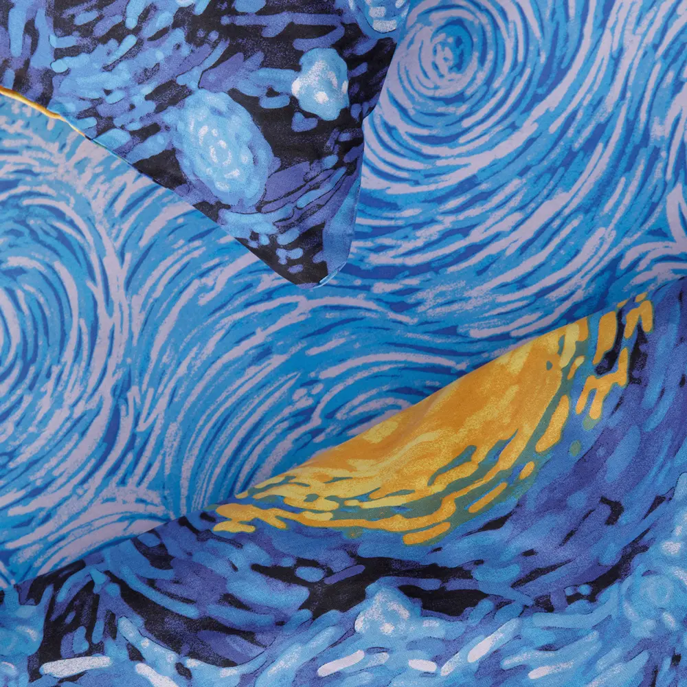 Фото 4 Комплект постельного белья Ночь Нежна Звездная ночь 70794-1+70795-1 Поплин 2 сп. Евро 50x70 см (2)