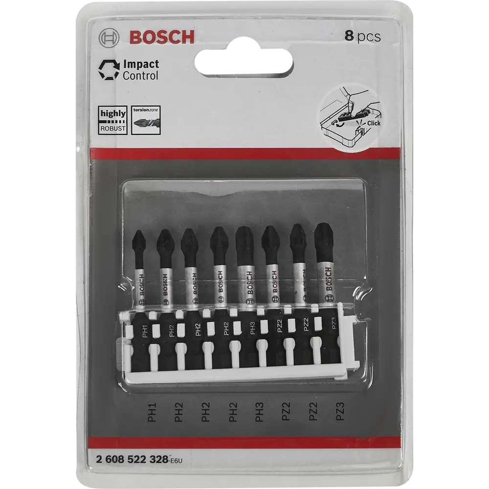 Фото 2 Набор бит ударных Bosch Impact Contro 2608522328, 8 предметов Фото 2 Набор бит ударных Bosch Impact Contro 2608522328, 8 предметов
