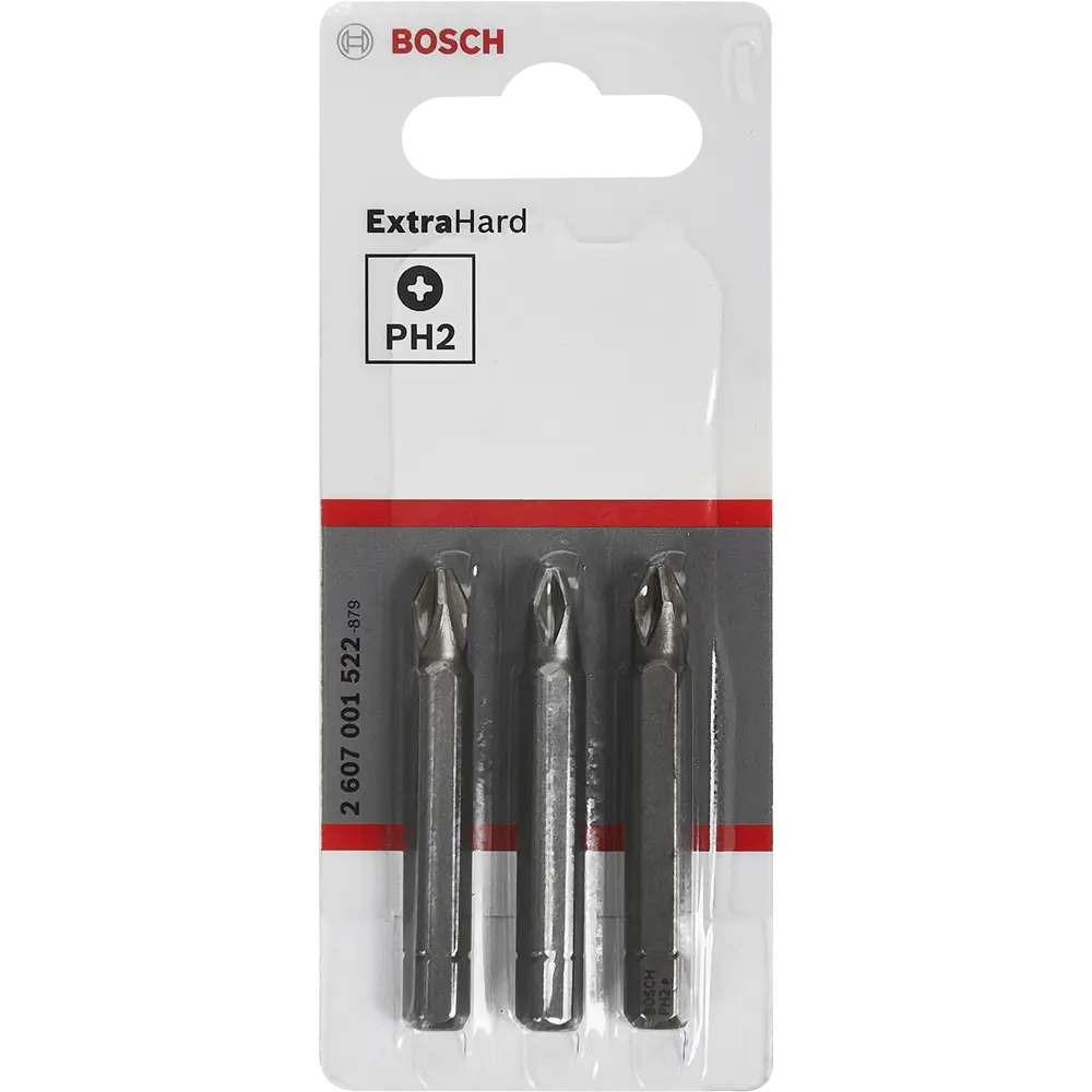 Фото 2 Бита ударная крестовая Bosch Extra Hard 2607001522 PH2x51 мм, 3 шт. Фото 2 Бита ударная крестовая Bosch Extra Hard 2607001522 PH2x51 мм, 3 шт.