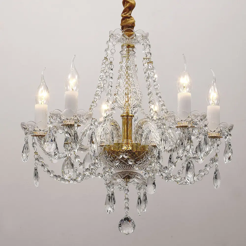Фото Люстра хрустальная Favourite Simone 1736-6P 6 ламп 13.30 м² Фото Люстра хрустальная Favourite Simone 1736-6P 6 ламп 13.30 м²