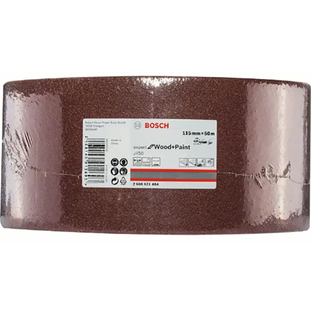 Фото Рулон шлифовальный Bosch J450 Expert for Wood+Paint 2608621465 G80 115x5000 мм Фото Рулон шлифовальный Bosch J450 Expert for Wood+Paint 2608621465 G80 115x5000 мм