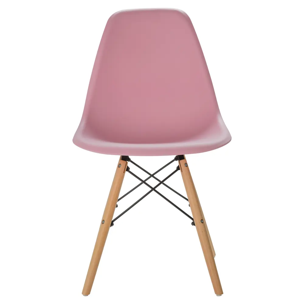 Фото 2 Комплект стульев 2 шт Leon group Eames DSW 83x41x46 см полипропилен цвет розовый Фото 2 Комплект стульев 2 шт Leon group Eames DSW 83x41x46 см полипропилен цвет розовый