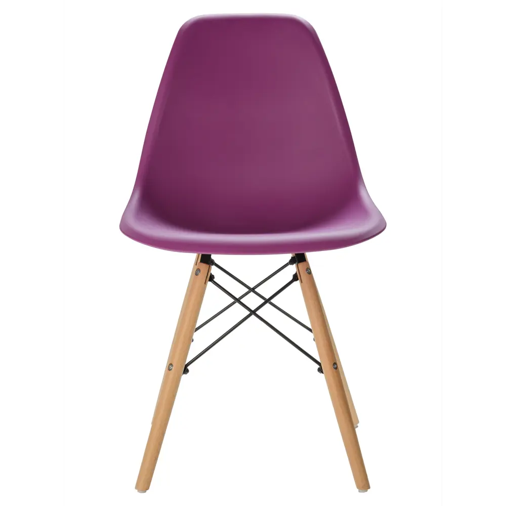 Фото 2 Комплект стульев 2 шт Leon group Eames DSW 83x41x46 см полипропилен цвет лиловый Фото 2 Комплект стульев 2 шт Leon group Eames DSW 83x41x46 см полипропилен цвет лиловый