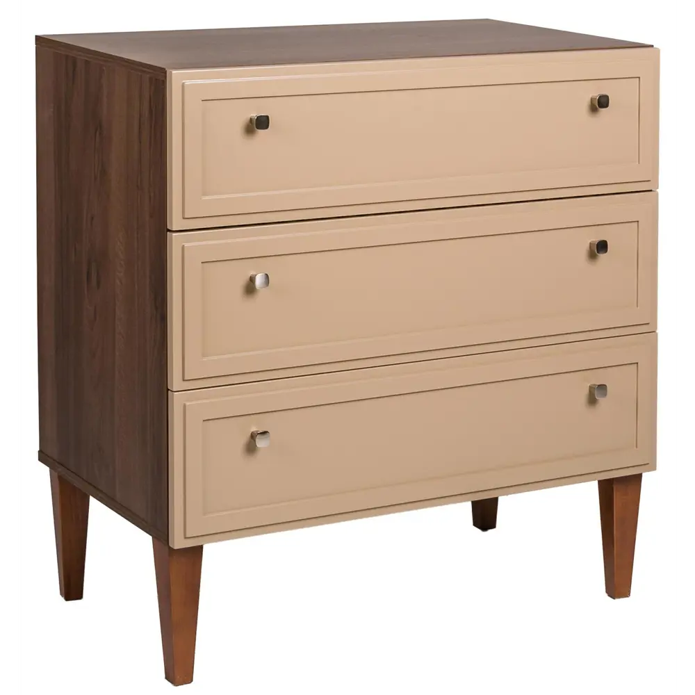 Фото Комод R-Home Norton 80x84x48 см 3 ящика ЛДСП цвет бежевый Фото Комод R-Home Norton 80x84x48 см 3 ящика ЛДСП цвет бежевый