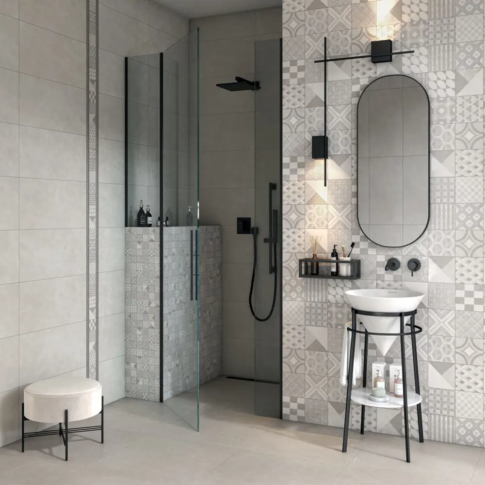 Фото 2 Плита Kerama marazzi Онда SG648300R 60x60см 1.44 м² цвет серый, цена за упаковку Фото 2 Плита Kerama marazzi Онда SG648300R 60x60см 1.44 м² цвет серый, цена за упаковку