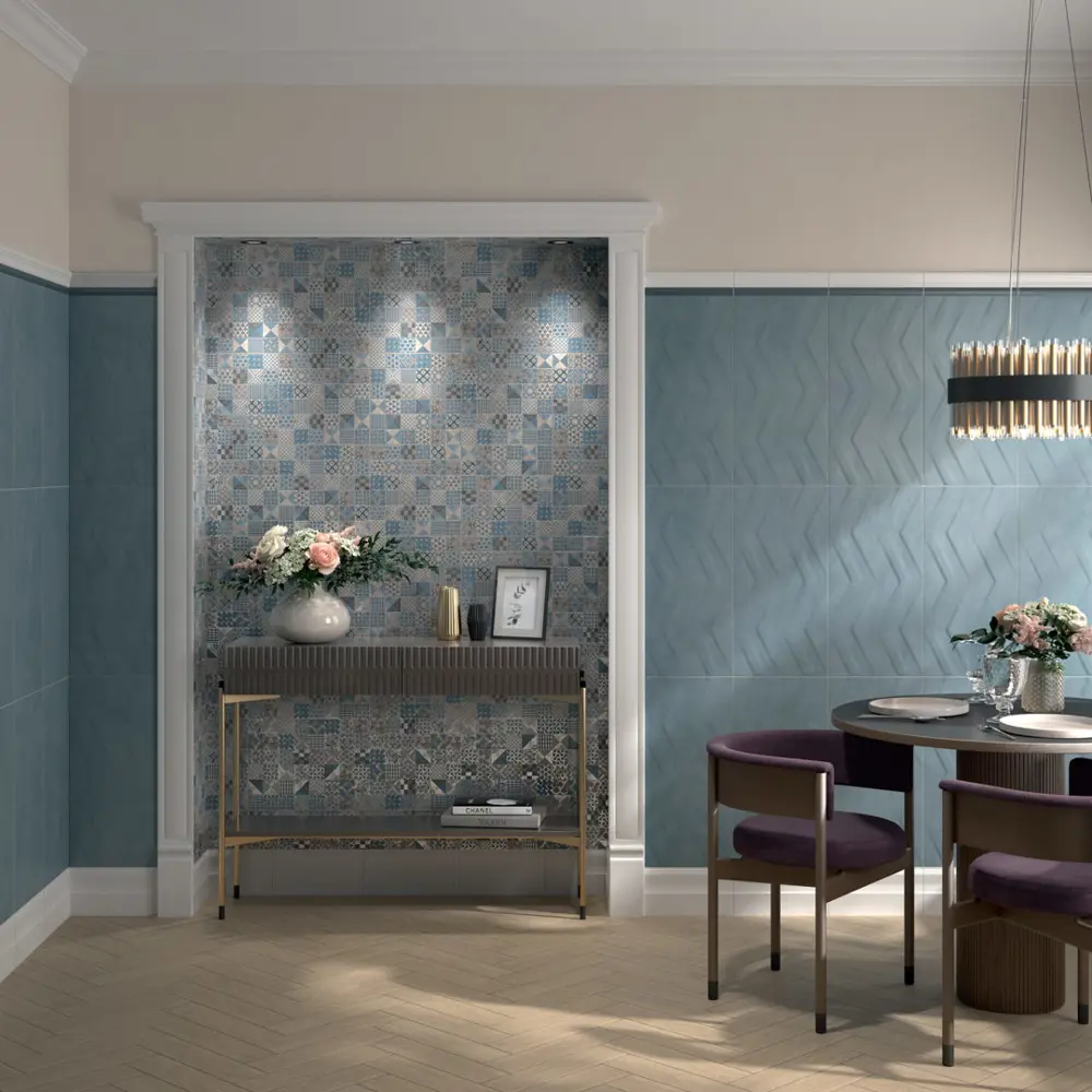 Фото 2 Настенная плитка Kerama marazzi Онда 11220R 30x60см цвет синий, цена за упаковку Фото 2 Настенная плитка Kerama marazzi Онда 11220R 30x60см цвет синий, цена за упаковку