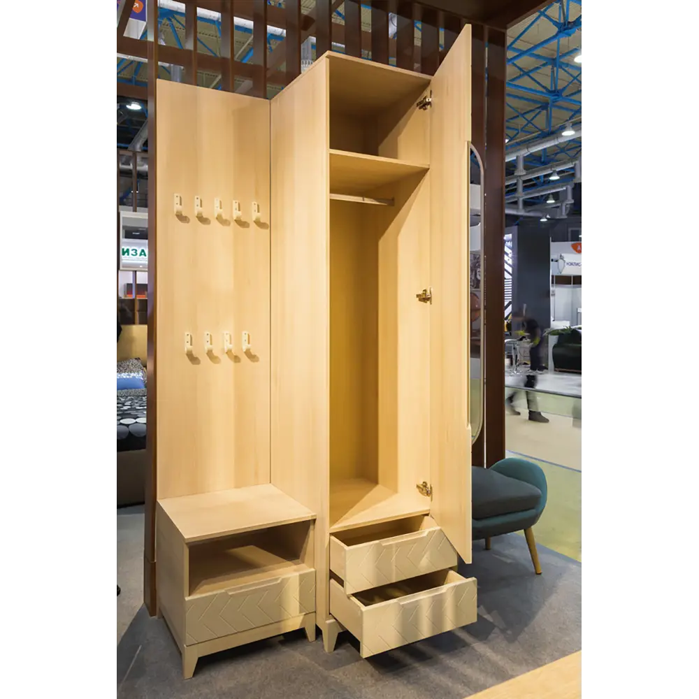 Фото 7 Шкаф распашной R-Home Сканди 50x210x45 см МДФ цвет белый
