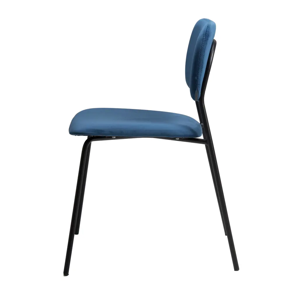 Фото 4 Стул R-Home Benson 46x76.50x56 см микровелюр цвет синий Фото 4 Стул R-Home Benson 46x76.50x56 см микровелюр цвет синий