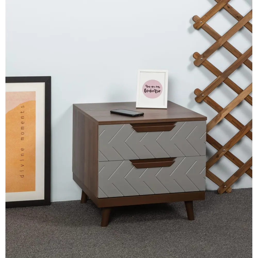 Фото 3 Тумба с выдвижными ящиками R-Home Сканди 50x50x50 см МДФ цвет серый Фото 3 Тумба с выдвижными ящиками R-Home Сканди 50x50x50 см МДФ цвет серый