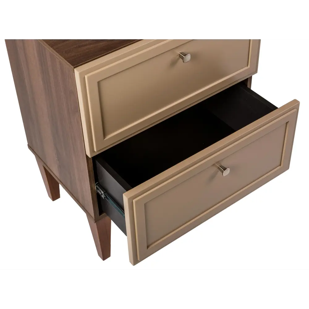 Фото 6 Тумба с выдвижными ящиками R-Home Norton 55x70x40 см МДФ цвет бежевый
