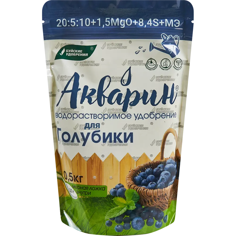 Фото Удобрение Буйские удобрения Акварин Для голубики 0.5 кг Фото Удобрение Буйские удобрения Акварин Для голубики 0.5 кг