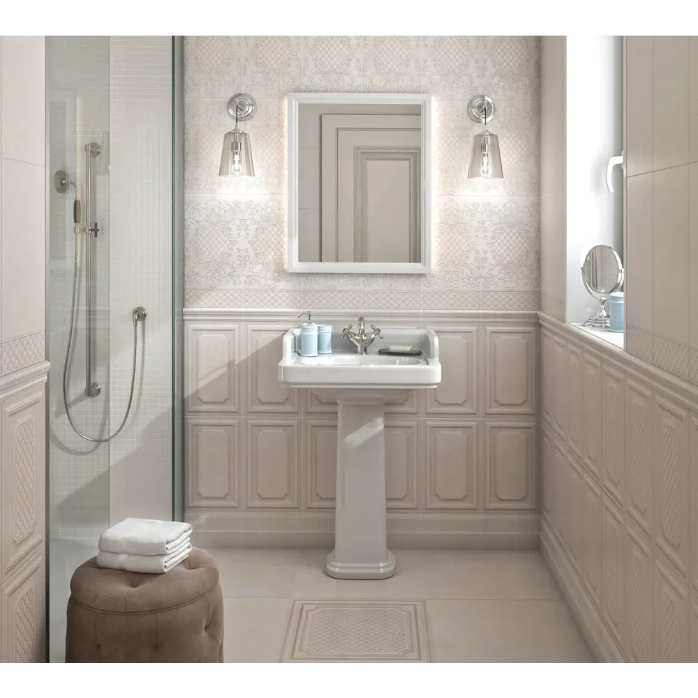 Фото 2 Настенная плитка Kerama marazzi Сорбонна 6356 25x40см 0.9 м² цвет бежевый, цена за упаковку Фото 2 Настенная плитка Kerama marazzi Сорбонна 6356 25x40см 0.9 м² цвет бежевый, цена за упаковку