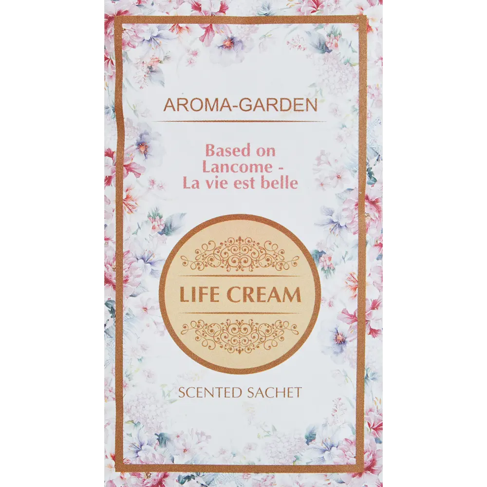 Фото Саше ароматическое Life Cream бело-розово-голубой 12 г Фото Саше ароматическое Life Cream бело-розово-голубой 12 г