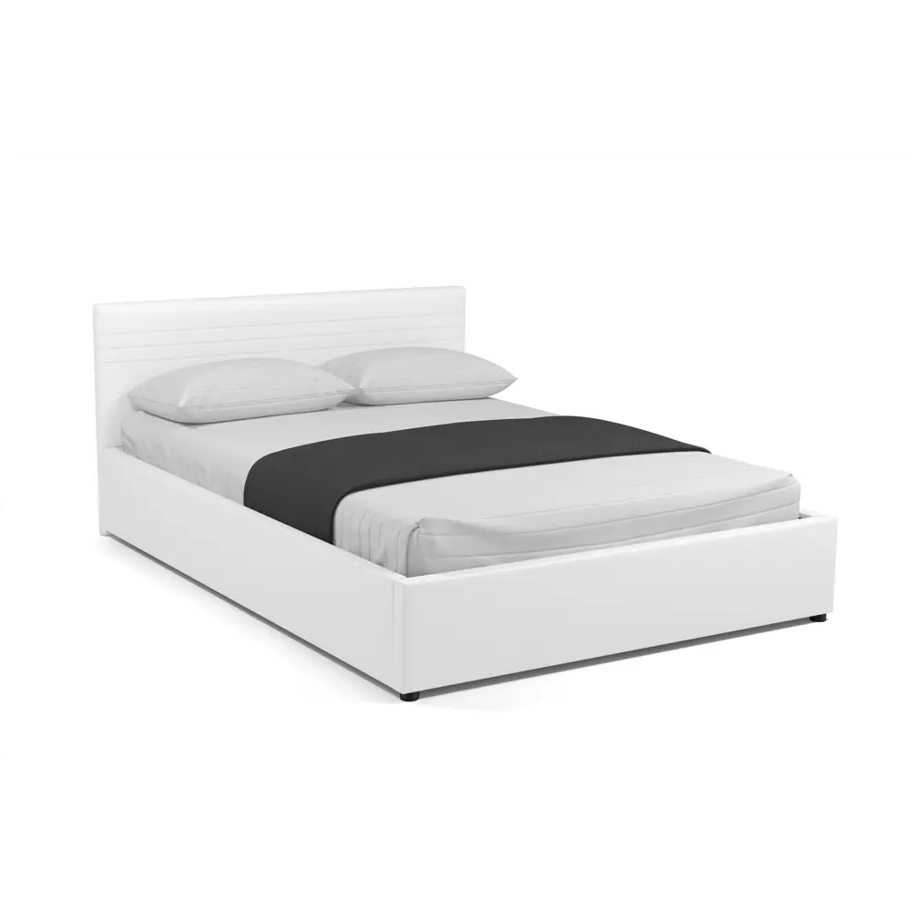 Фото Кровать Смк Новия 150x80x212 см цвет белый Фото Кровать Смк Новия 150x80x212 см цвет белый