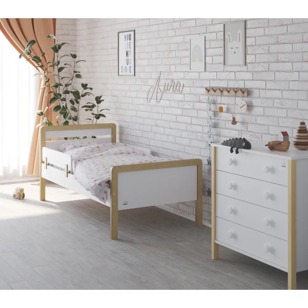 Фото 4 Кровать подростковая Sweet Baby Aura 60x120 см цвет белый Фото 4 Кровать подростковая Sweet Baby Aura 60x120 см цвет белый