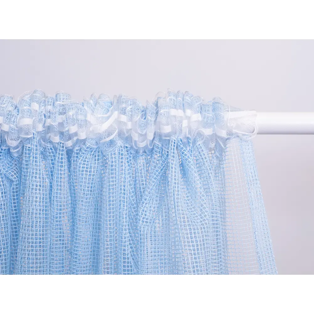Фото 10 Тюль на шторной ленте Милли 400x250 см цвет голубой Фото 10 Тюль на шторной ленте Милли 400x250 см цвет голубой