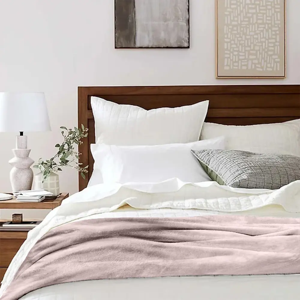 Фото 3 Плед Ecotex Queen 180x200 см микрофибра цвет светло-коричневый Фото 3 Плед Ecotex Queen 180x200 см микрофибра цвет светло-коричневый
