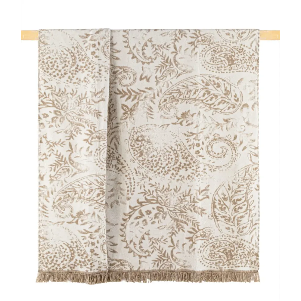 Фото 2 Плед Arya home Olivia 150x200 см хлопок цвет бежевый Фото 2 Плед Arya home Olivia 150x200 см хлопок цвет бежевый