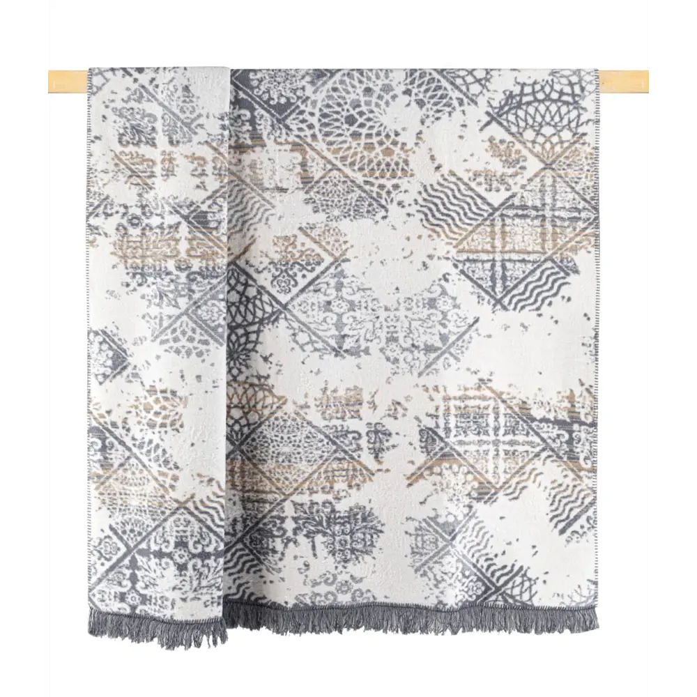 Фото 2 Плед Arya home Sandy 150x200 см хлопок цвет синий Фото 2 Плед Arya home Sandy 150x200 см хлопок цвет синий