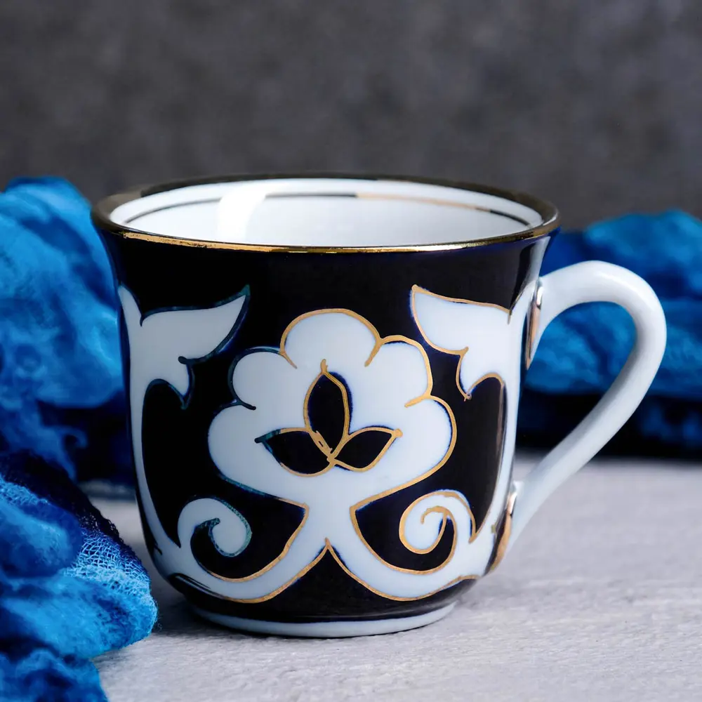 Фото 2 Кружка 220 мл Шафран стекло цвет разноцветный 7690415