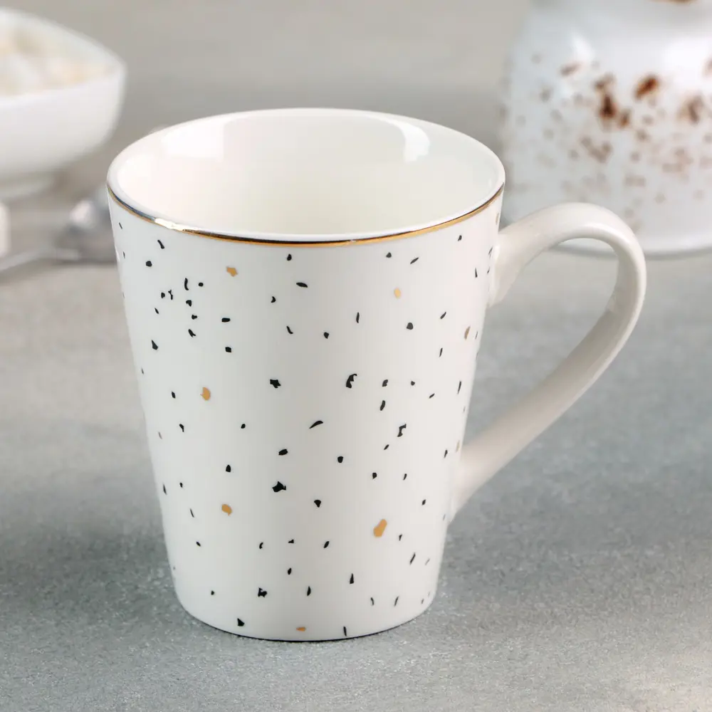 Фото Кружка 350 мл Доляна фарфор 4503189