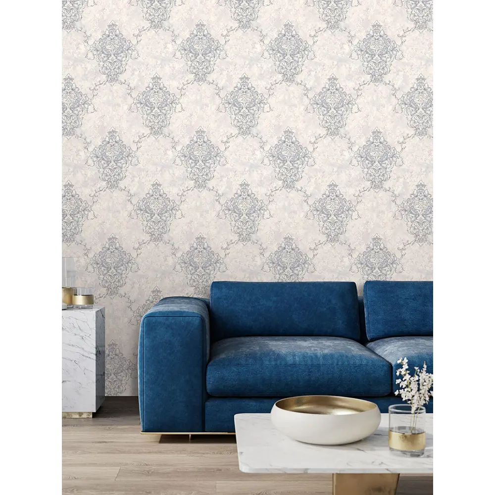 Фото 4 Обои флизелиновые Euro decor Demetra 1.06 м белые с серебром 7205-08 Фото 4 Обои флизелиновые Euro decor Demetra 1.06 м белые с серебром 7205-08
