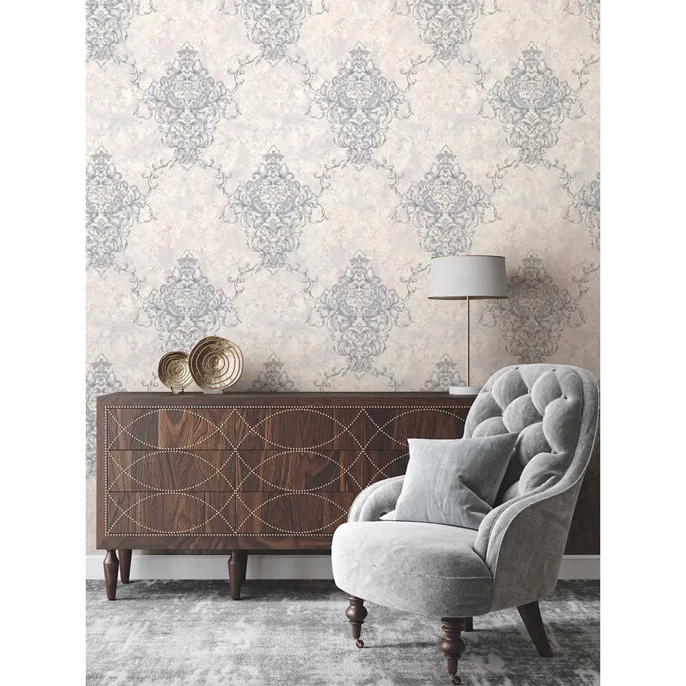 Фото 5 Обои флизелиновые Euro decor Demetra 1.06 м белые с серебром 7205-08 Фото 5 Обои флизелиновые Euro decor Demetra 1.06 м белые с серебром 7205-08