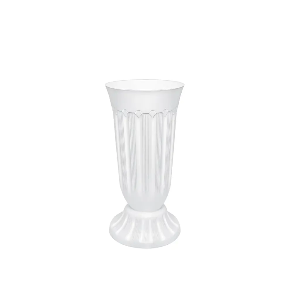 Фото Кашпо Флавия Эльфпласт 19.7 см 42 см 5 л 100% пластик белый на ножках