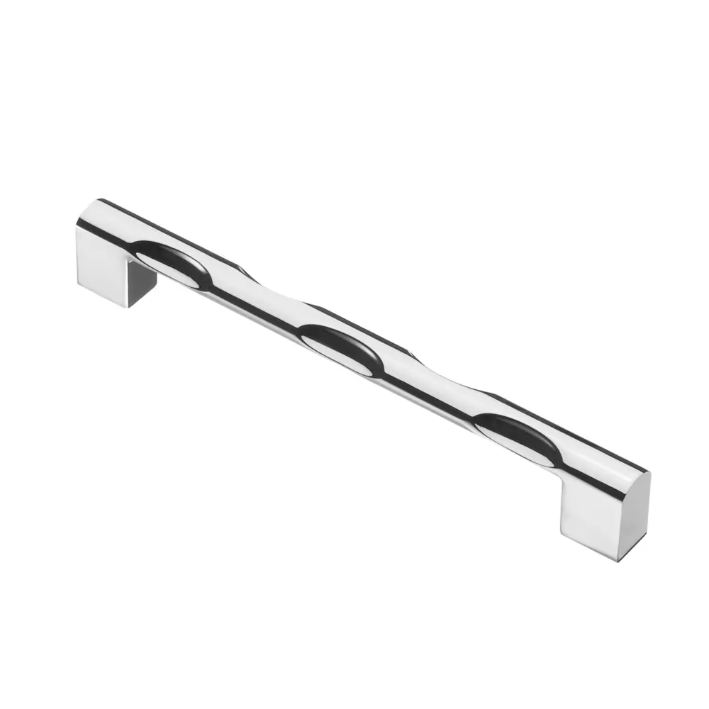 Фото Мебельная ручка-скоба Kerron EL-7060-160 хром 160 мм Фото Мебельная ручка-скоба Kerron EL-7060-160 хром 160 мм